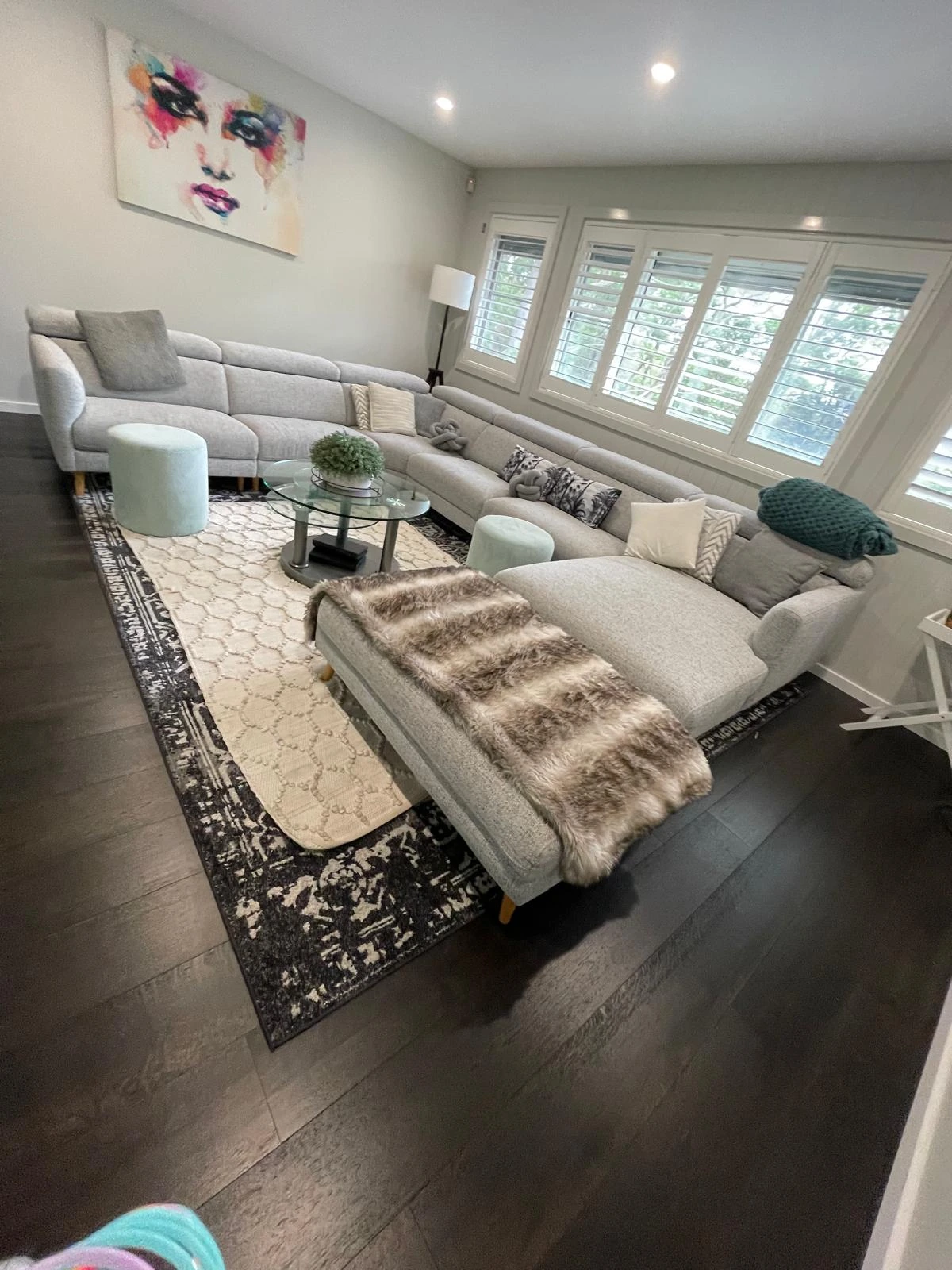 Living room after Starshine cleaning